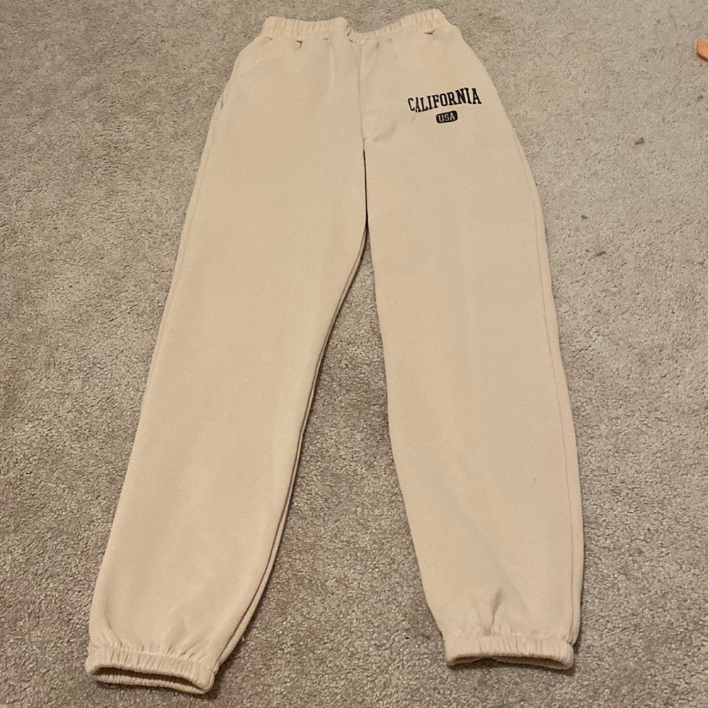 SHEIN, Tan/cream sweatpants, XS